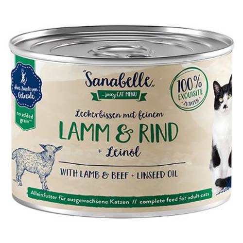 Pakiet Sanabelle All Meat, 12 x 195 g Pstrąg i wołowina - Sanabelle