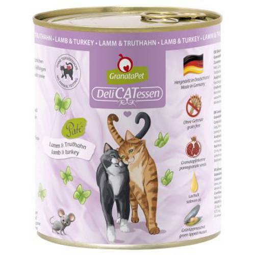 Pakiet próbny GranataPet DeliCatessen, 6 x 800 g Pakiet próbny I - Granatapet