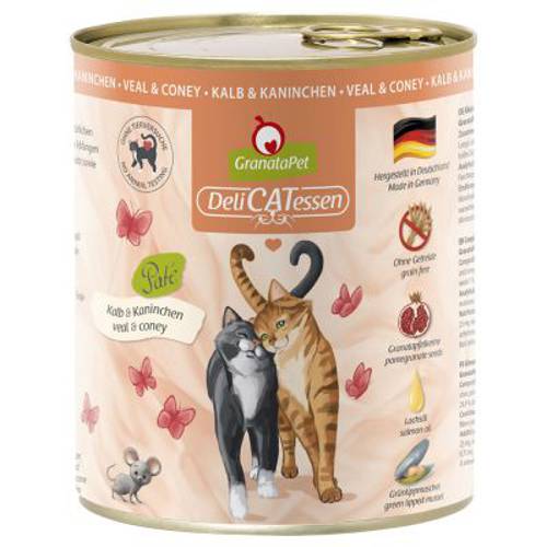 Pakiet próbny GranataPet DeliCatessen, 6 x 800 g Pakiet próbny I - Granatapet