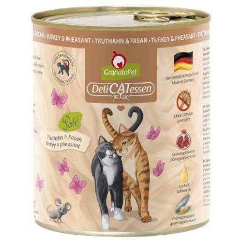 Pakiet próbny GranataPet DeliCatessen, 6 x 800 g Pakiet próbny I - Granatapet