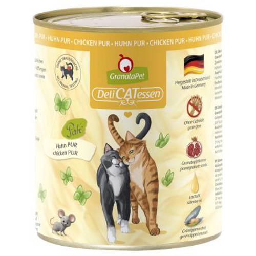 Pakiet próbny GranataPet DeliCatessen, 6 x 800 g Pakiet próbny II, czyste mięso - Granatapet
