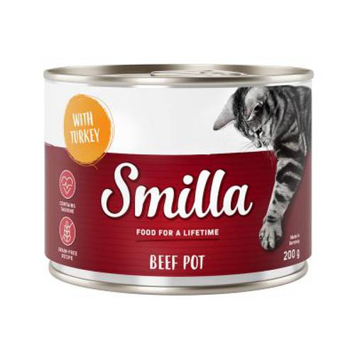 Megapakiet Smilla Puszki z wołowiną, 24 x 200 g Wołowina z rybą -