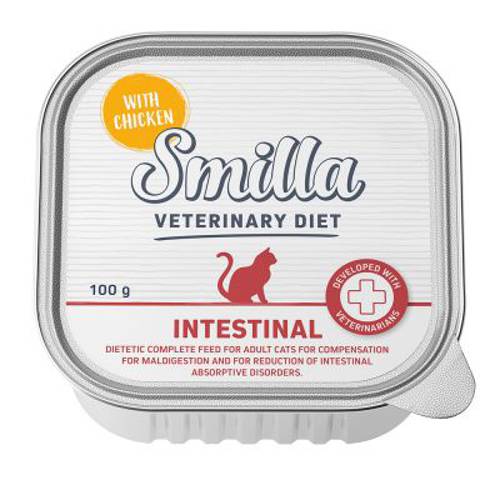 Smilla Veterinary Diet Intestinal, kurczak 24 x 100 g - Karma Kot