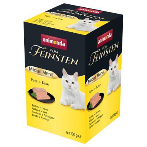 Animonda vom Feinsten Mildes Menu Adult, 6 x 100 g Indyk i pomidor - Animonda Vom Feinsten