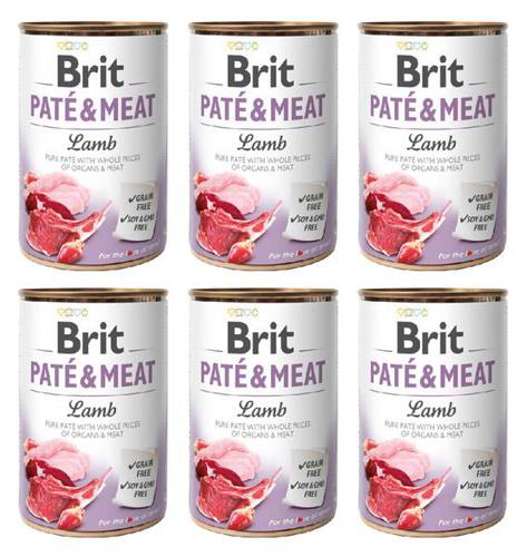 Brit Pate&Meat z jagnięciną 6x400g