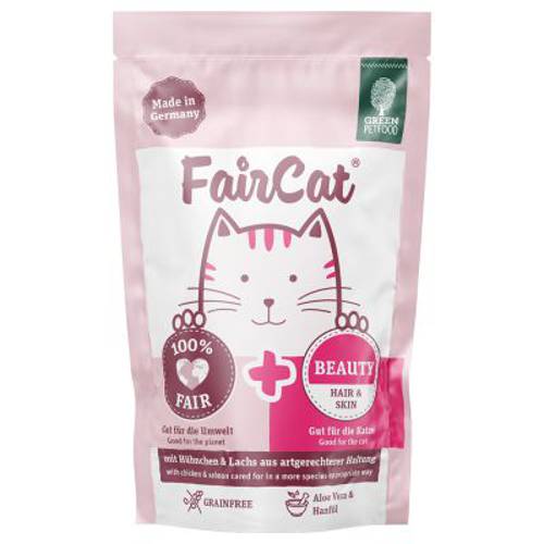FairCat, mokra karma dla kota Care, 16 x 85 g - Green Petfood