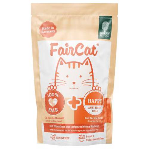 FairCat, mokra karma dla kota Care, 16 x 85 g - Green Petfood