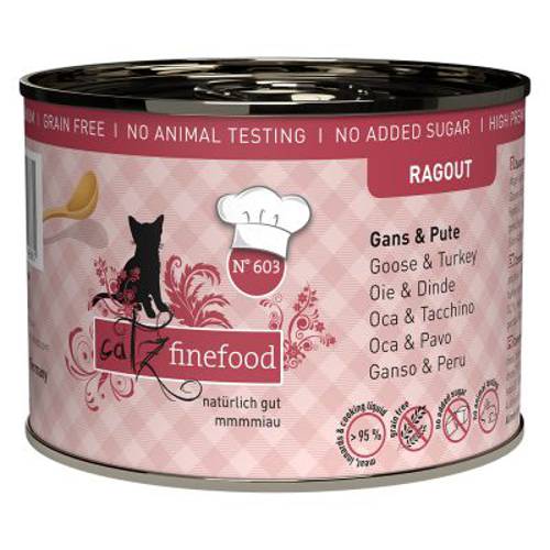 catz finefood Ragout, 6 x 180 g / 190 g Wieprzowina i cielęcina, 6 x 190 g - Catz Finefood