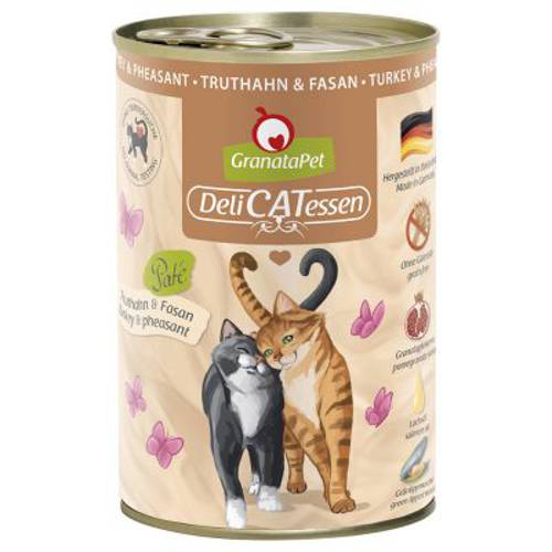 GranataPet DeliCatessen, 6 x 400 g Indyk z bażantem - Granatapet