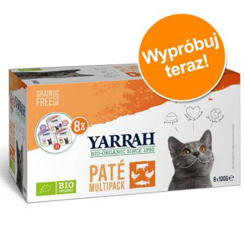 Pakiet mieszany Yarrah Bio Pâté, 8 x 100 g Pakiet mieszany - Yarrah