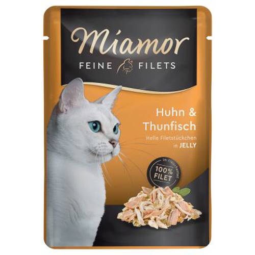Miamor Feine Filets w saszetkach, 6 x 100 g Kurczak z tuńczykiem - Miamor