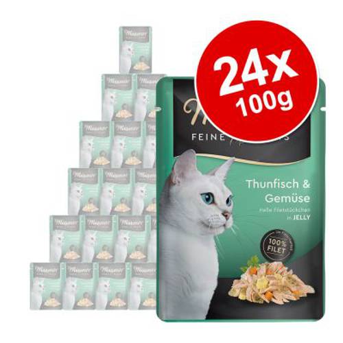 Megapakiet Miamor Feine Filets w saszetkach, 24 x 100 g Tuńczyk z warzywami - Miamor