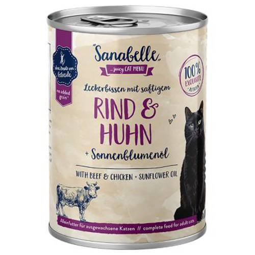 Pakiet Sanabelle All Meat, 12 x 400 g Kaczka i kurczak - Sanabelle