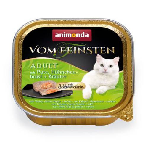 Megapakiet Animonda vom Feinsten Adult z nadzieniem, 30 x 100 g Kurczak, filet z łososia i szpinak - Animonda Vom Feinsten