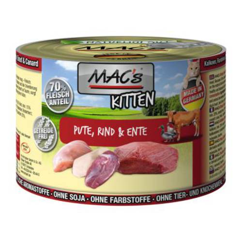 Megapakiet MAC´s Cat karma dla kota, 24 x 200 g Sensitive indyk - Mac S