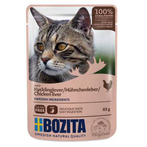 Megapakiet Bozita kawałki w galarecie, saszetki 24 x 85 g Menu mięsno-rybne - Bozita