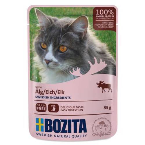 Megapakiet Bozita kawałki w galarecie, saszetki 24 x 85 g Menu mięsno-rybne - Bozita