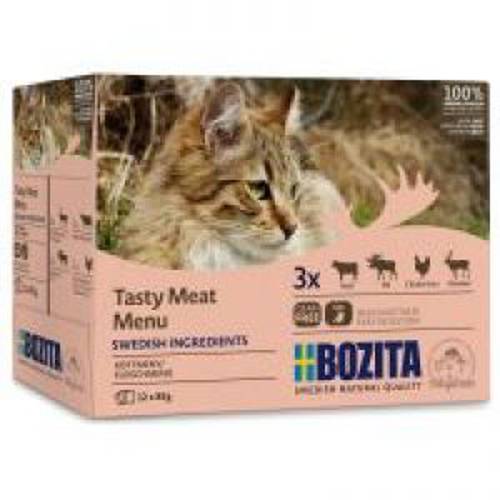 Bozita kawałki w galarecie, saszetki 12 x 85 g Okoń -
