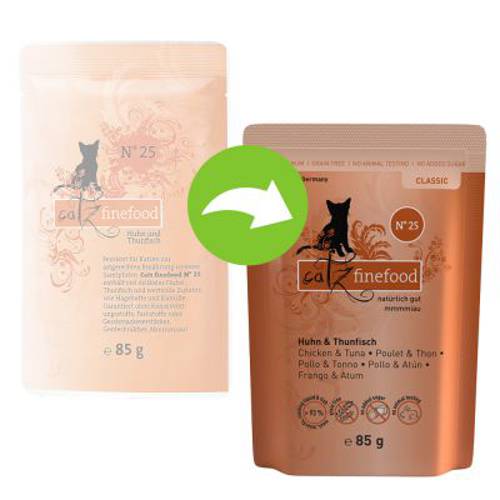 catz finefood w saszetkach, 8 x 85 g Kurczak z tuńczykiem - Catz Finefood
