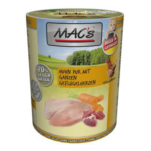 MAC’s Cat karma dla kota, 6 x 400 g Cielęcina i indyk - Mac S
