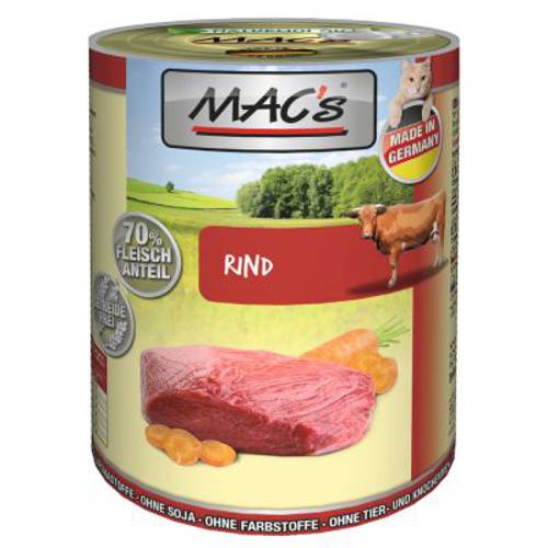 MAC’s Cat karma dla kota, 6 x 400 g Cielęcina i indyk - Mac S