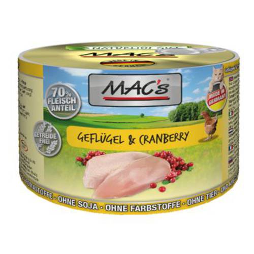 MAC´s Cat karma dla kota, 6 x 200 g Kitten, cielęcina i serca kurczęce