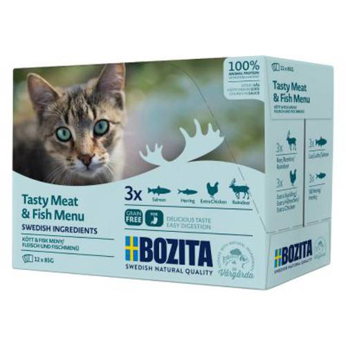 Bozita kawałki w sosie, saszetki, 24 x 85 g Indyk -