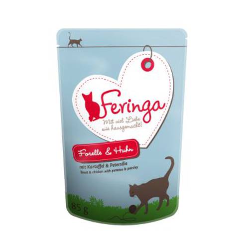 Korzystny pakiet Feringa w saszetkach, 24 x 85 g Wołowina i drób z ziemniakami i kocimiętką - Feringa