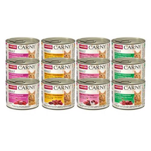 Korzystny pakiet Animonda Carny Adult, 12 x 200 g Indyk z jagnięciną - Animonda Rafine