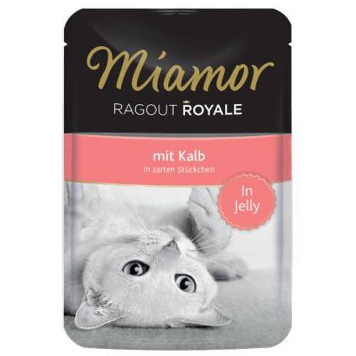 Megapakiet Miamor Ragout Royale w galarecie, 22 x 100 g Cielęcina - Miamor