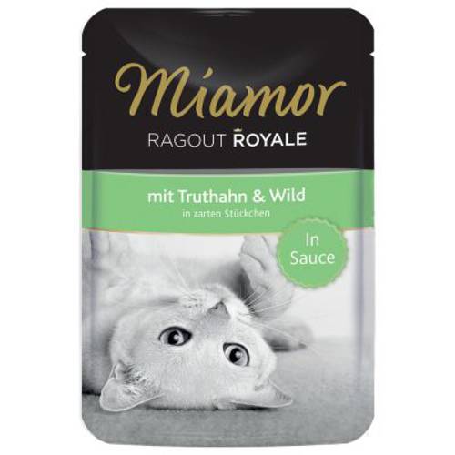Megapakiet Miamor Ragout Royale w sosie, 22 x 100 g Indyk z dziczyzną - Miamor