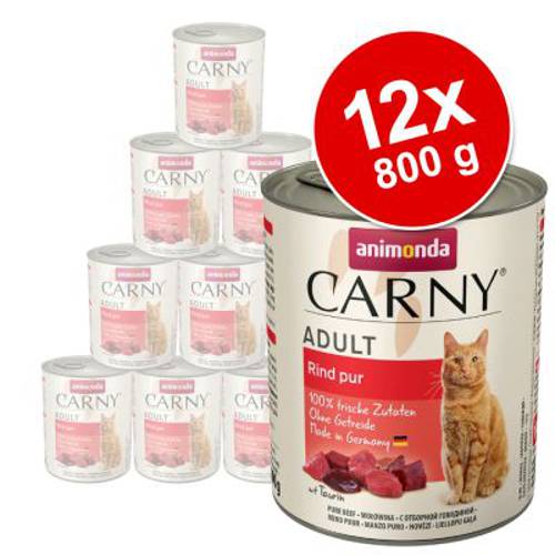 Korzystny pakiet Animonda Carny Adult, 12 x 800 g Indyk, kurczak i krewetki - Animonda Rafine