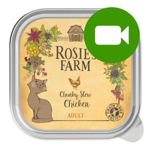 Rosie's Farm Adult, 16 x 100 g Łosoś i kurczak z krewetkami