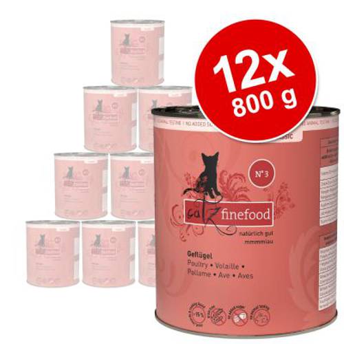 catz finefood w puszkach, 12 x 800 g Drób - Catz Finefood