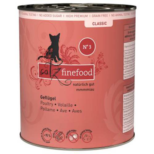 catz finefood w puszkach, 6 x 800 g Drób - Catz Finefood