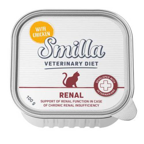 Smilla Veterinary Diet Renal, kurczak 24 x 100 g - Karma Kot