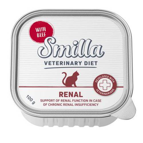 Smilla Veterinary Diet Renal, wołowina 8 x 100 g - Karma Kot