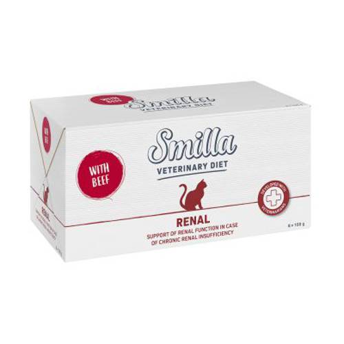 Smilla Veterinary Diet Renal, wołowina 8 x 100 g - Karma Kot