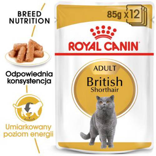 Royal Canin Breed British Shorthair Adult w sosie 12 x 85 g - Royal Canin