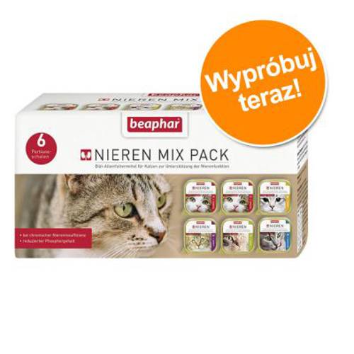 Mieszany pakiet próbny beaphar Dieta na nerki 6 x 100 g - Beaphar