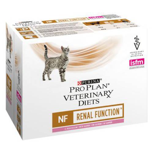 Purina Pro Plan Veterinary Diets Feline NF ST/OX Renal Function, łosoś 10 x 85 g - Purina Veterinary Diets
