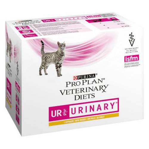 Purina Pro Plan Veterinary Diets Feline UR ST/OX Urinary, kurczak 2 x 10 x 85 g - Purina Veterinary Diets
