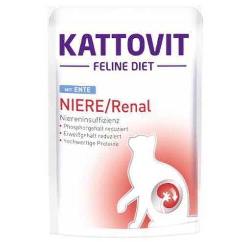 Kattovit Renal w saszetkach Kurczak, 6 x 85 g - Kattovit