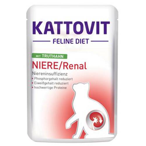 Kattovit Renal w saszetkach Kurczak, 6 x 85 g - Kattovit