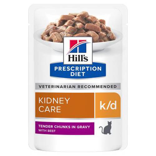 Hill's Prescription Diet Feline k/d Kidney Care Łosoś, 24 x 85 g - Hills