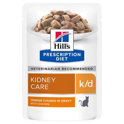 Hill's Prescription Diet Feline k/d Kidney Care Łosoś, 24 x 85 g - Hills