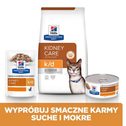 Hill's Prescription Diet Feline k/d Kidney Care Łosoś, 24 x 85 g - Hills