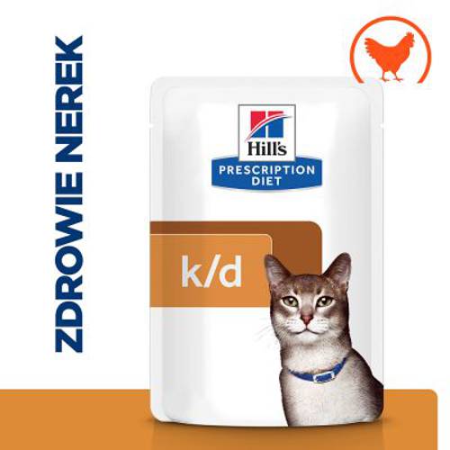 Hill's Prescription Diet Feline k/d Kidney Care Łosoś, 24 x 85 g - Hills