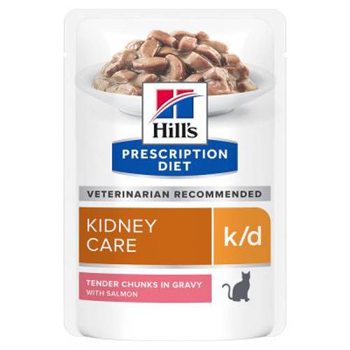 Hill's Prescription Diet Feline k/d Kidney Care Łosoś, 24 x 85 g - Hills