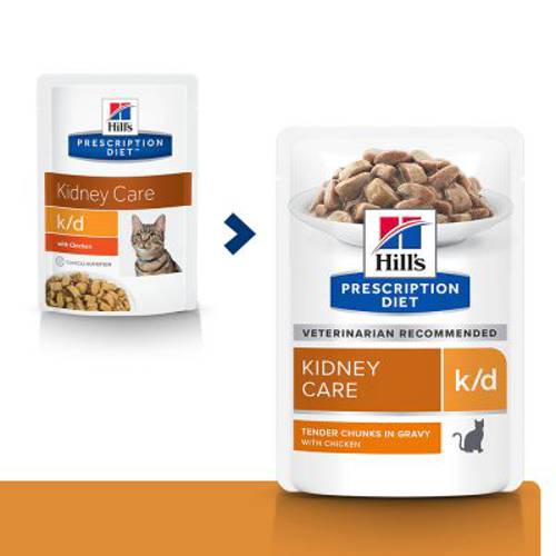 Hill's Prescription Diet Feline k/d Kidney Care Łosoś, 24 x 85 g - Hills